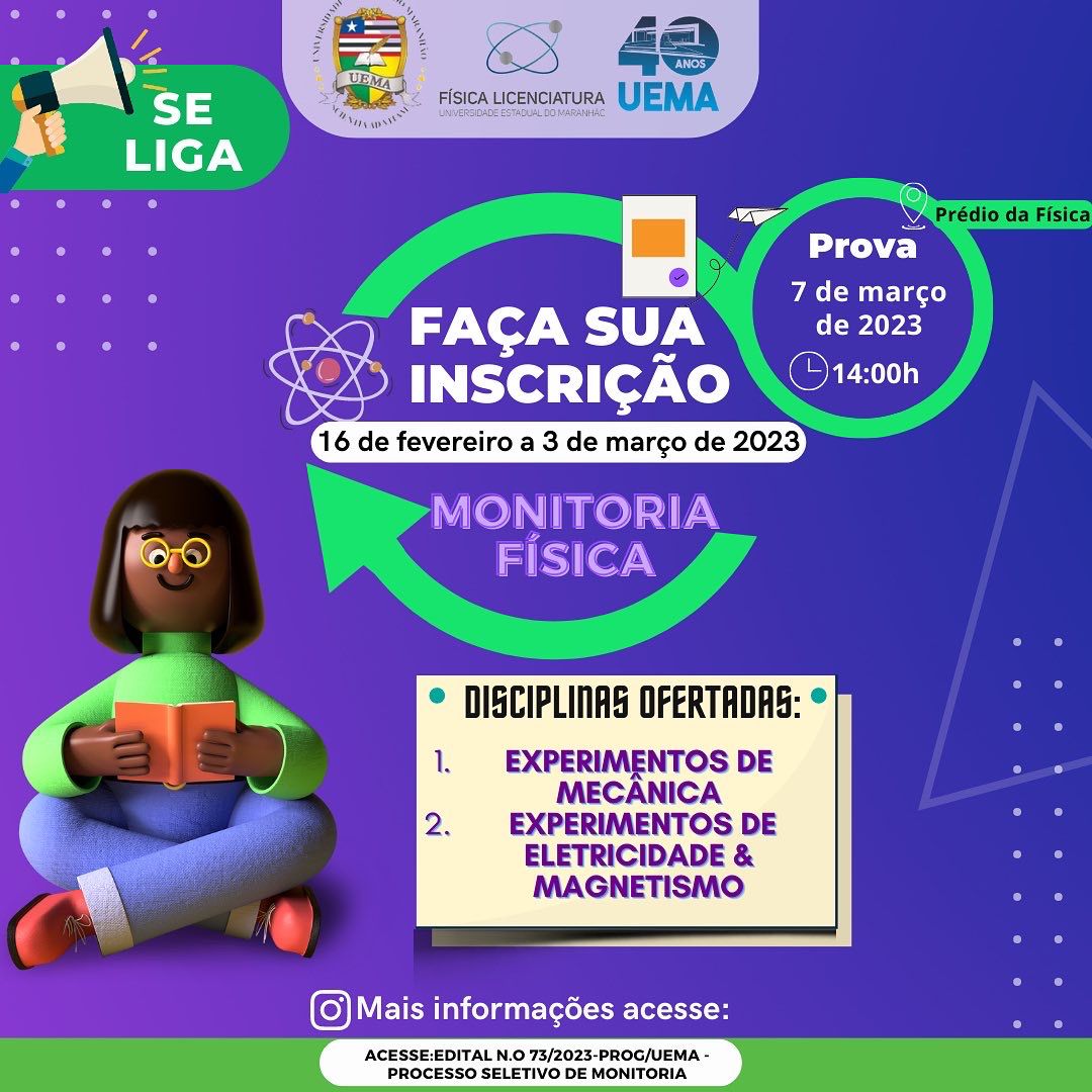 SELETIVO DE MONITORIA FÍSICA 2023.1